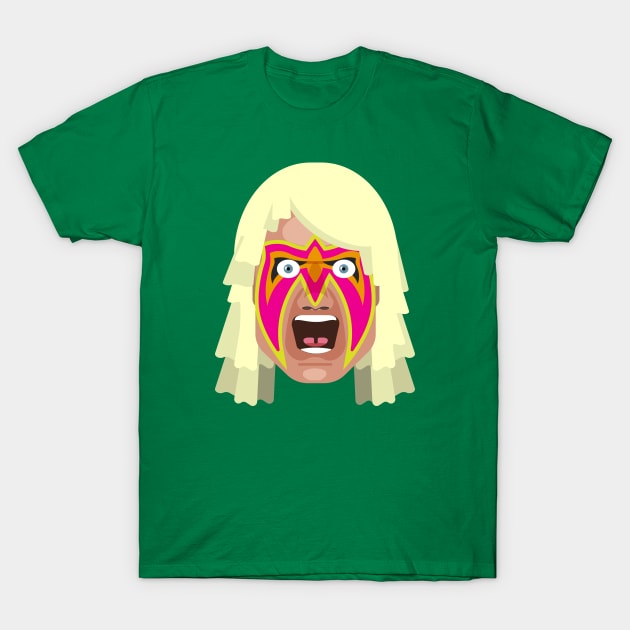 Ultimate Warrior Head T-Shirt by FITmedia